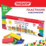 Пластилин 24цв 360г со стеком Пифагор Веселая такса 1/16