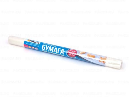 Пергамент для выпечки (38смх6м) силикон белый Paterra 1/42