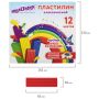 Пластилин 12цв 240г классический, стек ЮНЛАНДИЯ Юный волшебник 1/16