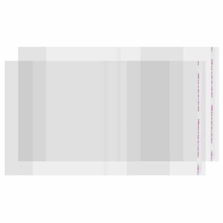 Обложка 300х500 80мкм 5шт для тетради и учебника А4, ПП, клейкий край 1/100 (клиент)