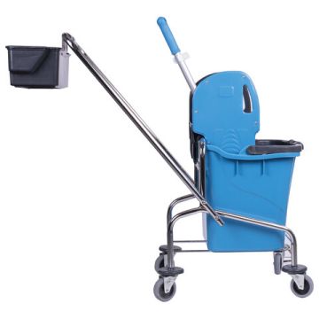 Тележка уборочная BRABIX 1 съемное ведро 25л мех отжим корзина 1/1 (клиент)
