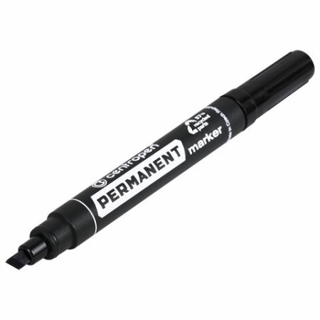 Маркер перманентный черный 1-4,6мм скошенный наконечник CENTROPEN 1/10/200