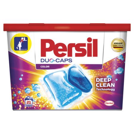 Капсулы для стирки концентрированные 21 шт ПЕРСИЛ Power caps Color 1/6 (Клиент)