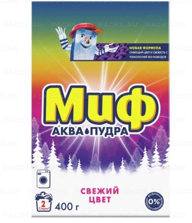 Порошок стиральный МИФ 400г Свежий цвет автомат 1/11