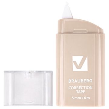 Корректирующая лента 5мм х 6м BRAUBERG COMPACT PASTEL 1/30/720 (Клиент)