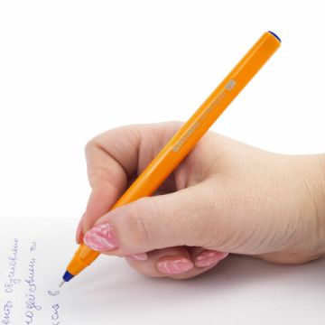 Ручка шариковая масляная синяя 0,7мм трехгранная BRAUBERG Extra Glide Orange 1/12/1200 (клиент)