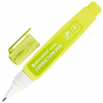 Корректор-ручка 9мл в пастельном корпусе BRAUBERG PASTEL 1/12 (клиент)