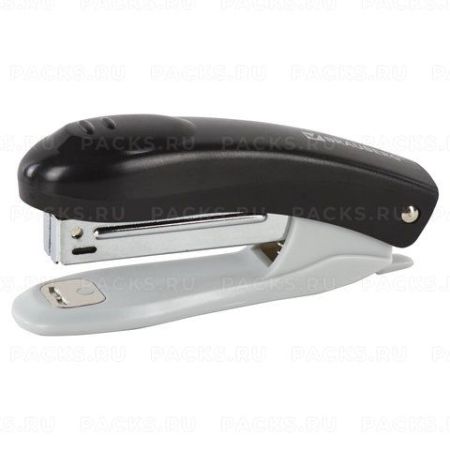 Степлер №10 до 12л с антистеплером черный BRAUBERG 1/12