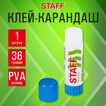 Клей-карандаш 36г STAFF 1/12