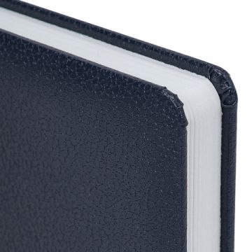 Ежедневник А5 138х213мм 136л недатир фактурная кожа синий BRAUBERG Profile 1/30 (клиент)