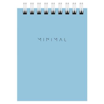 Блокнот 40л А7 75х105мм гребень клетка BRAUBERG Minimal Pastel 1/120