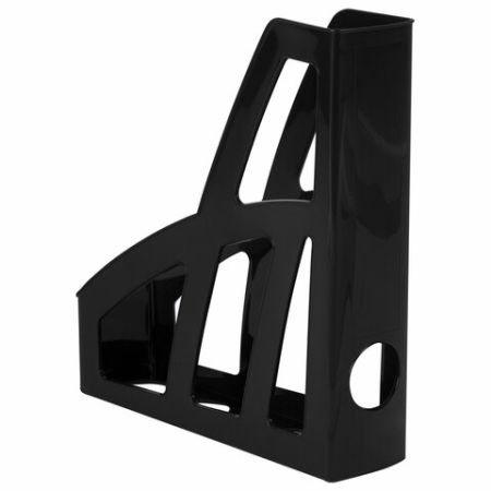 Лоток вертикальный для бумаг 250х75х300мм черный FILE Brauberg 1/16