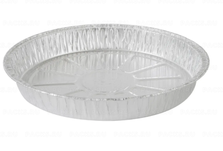 Касалетка форма алюминиевая ПАЙ d-195мм h25мм 600мл G-край 50/400