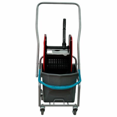 Тележка уборочная Eco-Force 1 съемное ведро 25л отжим металлический каркас бесшумные колеса 1/1