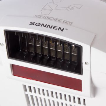 Сушилка для рук SONNEN HD-688, 2000 Вт, время сушки 25 секунд, пластик корпус, белая nelK (клиент)