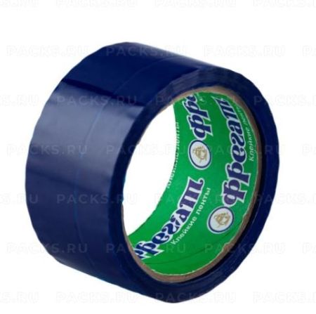 Клейкая лента цветная (48х50) синяя 6/72 