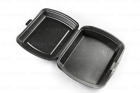 ВПС Ланч-бокс 1-сек (247х206х70) черный 81 LB  вспен ЮУП 200/200