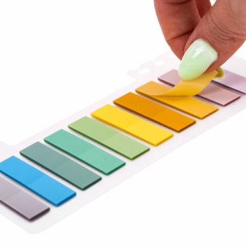 Закладки клейкие пластиковые 45х10мм 10цв х20л пастель BRAUBERG 1/24/288 (Клиент)