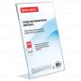 Подставка для рек. матер. BRAUBERG А4 верт.210х297мм, настол, одностор, оргстекло, в паке (Клиент)