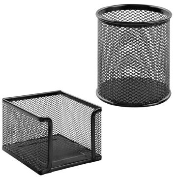 Набор настольный из металла 6 предметов черный Germanium BRAUBERG 1/6 (Клиент)