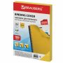 Обложки для переплета А4 100шт 230 г/м2 тиснение под кожу желтые BRAUBERG 1/10 (клиент)