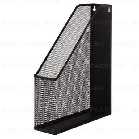 Лоток вертикальный для бумаг 72мм А4 металл черный Germanium Brauberg 1/6/24