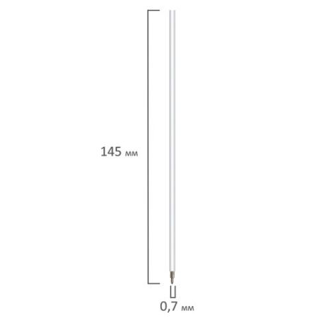 Стержень масляный синий 145мм узел 0,7мм линия 0,3мм BRAUBERG 1/100 (Клиент)