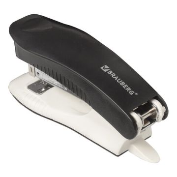 Степлер №24/6 26/6 до 30л черный METROPOLIS BRAUBERG 1/10/120 (Клиент)