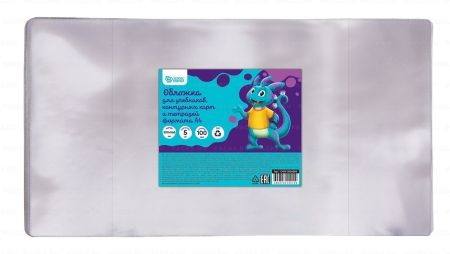 Обложка 300х565 100мкм для учеб  универсальная ПВХ Schoolformat 1/5/500