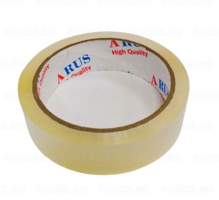 Клейкая лента (скотч) (25х50)-45мк прозрачная ARUS (АРУС) 205 12/144
