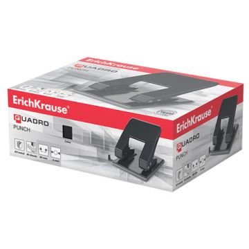 Дырокол на 40листов металлический большой черный 4669 Quadro ERICH KRAUSE 1/24