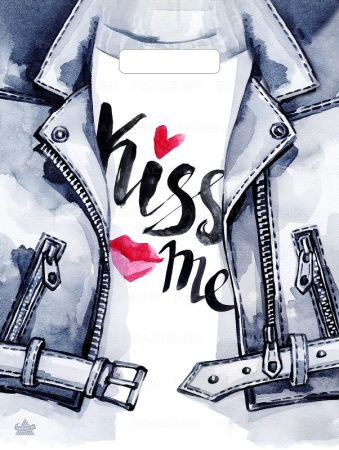 Пакет с вырубной ручкой (31х40)-60 Джинсовая куртка Тико  50/500