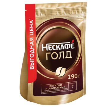 Продукты, Кофе молотый в растворимом NESCAFE Gold сублим мягк упак 190г1/1