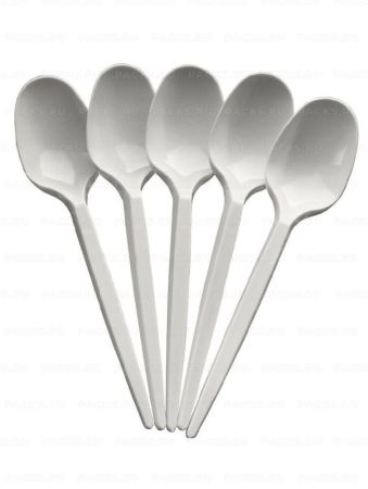 Одноразовая Ложка столовая 165мм белая Премиум ИнтроПластик 100/2500