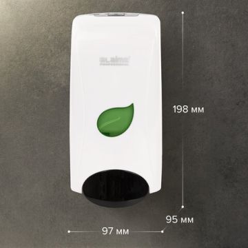 Диспенсер для мыла-пены 1л наливной белый ABS-пластик LAIMA PROFESSIONAL ECO 1/24 (клиент)