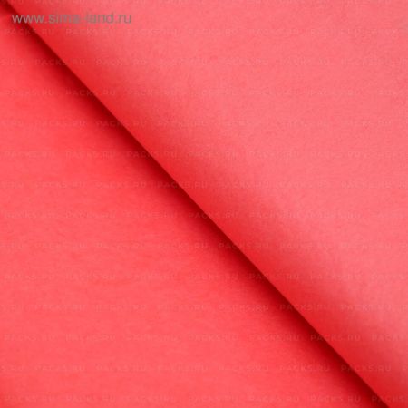 Бумага подарочная Тишью в листах 50х66см красная ИФ 10/10
