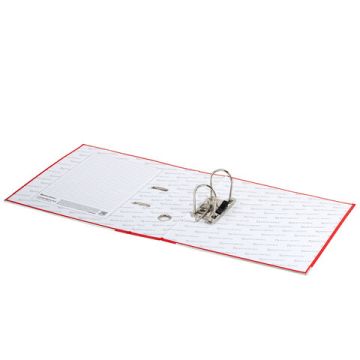 Папка-регистратор А4 75мм BRAUBERG с уголком, красная с покрытием из полипропилена 1/20 (Клиент)