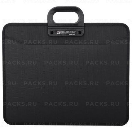 Папка-портфель пласт BRG А3 3отд, черная