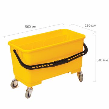 Тележка уборочная-ведро LAIMA Prof 24л отжим для окномоек 1/1 (Клиент)