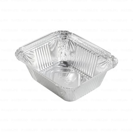 Касалетка алюминиевая 150х124х44/107х81мм 490мл L-край (крышка 437621) 50/1200