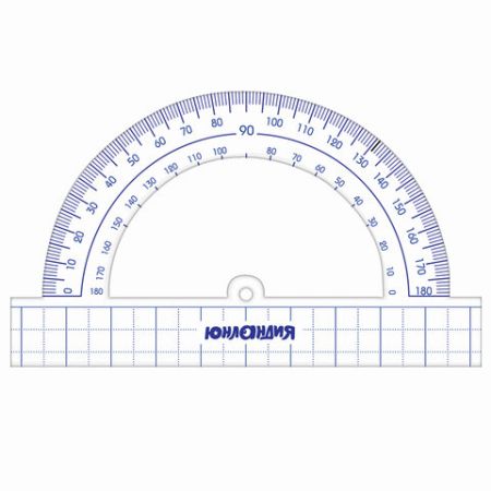 Набор чертежный большой линейка 30см, 2  угольника, транспортир, пенал ЮНЛАНДИЯ 1/24
