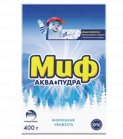 Порошок стиральный МИФ 400г Морозная свежесть  для ручной стирки 1/11