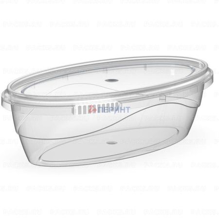 Банка Лодочка 0,33л (94мм) б/кр прозрачная Перинт 500/500