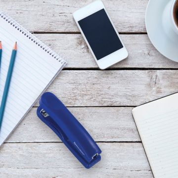 Степлер №24/6 26/6 до 30л полнозагрузочный, синий Standard+ BRAUBERG 1/12