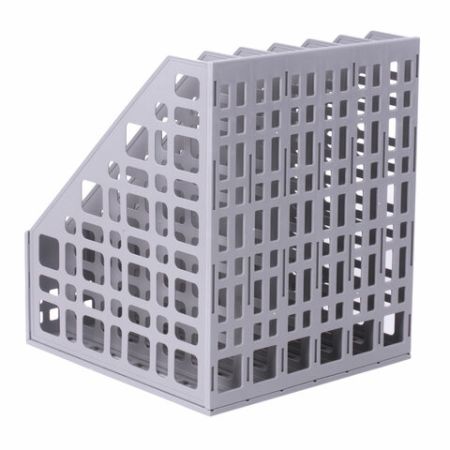 Лоток вертикальный для бумаг 295х240х250мм 6отд серый MAXI Plus Brauberg 1/12 (Клиент)