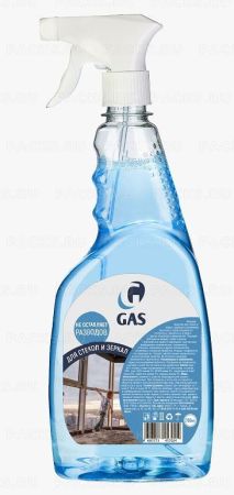 Средство для мытья стекол и зеркал 750мл триггер GAS  1/18/
