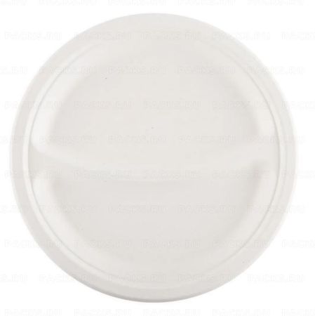 Тарелка ЭКО d-225 биоразлагаемая (сахарный тростник) 2-х секционная Aviora 50/250