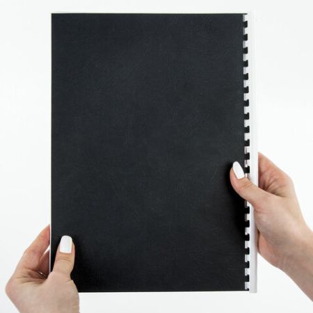 Обложки д/переплета BRAUBERG К-Т 100шт, (тисн.под кожу), А4, картон 230г/м2, черные 1/10 (клиент)