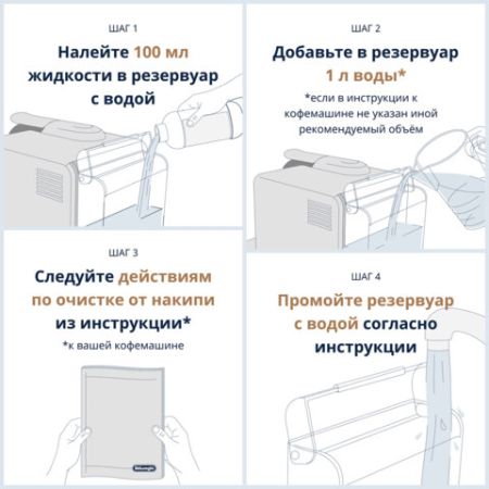 Средство от накипи для кофе машин 500г DELONGHI 1/12 (Клиент)