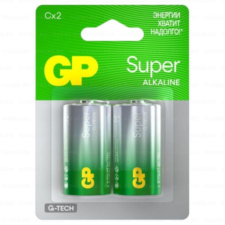 Элемент питания GP Super G-Tech C (LR14 14А) алкалиновые 1/2/20